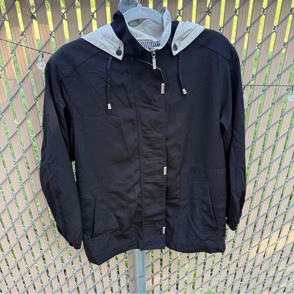 Braetan Jacket Mens Small Black Lined Full Zip Windbreaker Light Weight - Picture 3 of 11